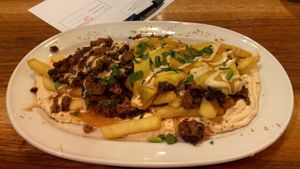 Hackpommes mit Käse  at Dominion Food Revolution in Frankfurt