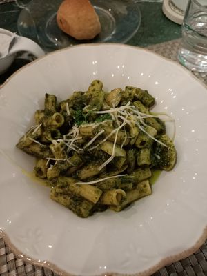 Pesto pasta at Gavi Wine Restaurant in Busan