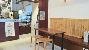 interior of location - view towards the counter at Cafe Sosu - 카페소수 in Busan