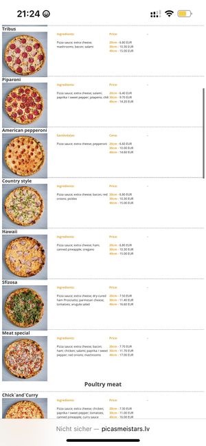   at Picas Meistars in Riga