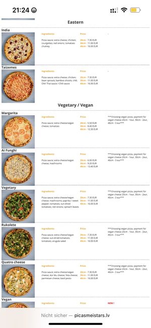   at Picas Meistars in Riga