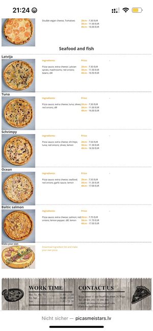   at Picas Meistars in Riga