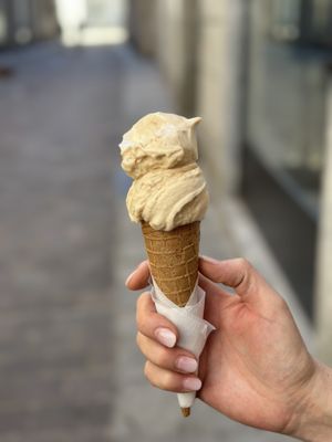 Peanut ice cream 🍦   at Gelab Gelateria in Como