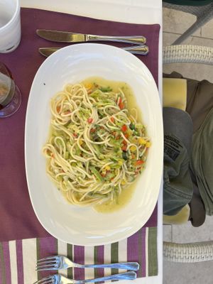 Pasta primavera   at Leut in Cavtat