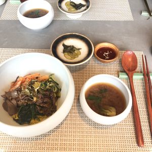 Love the vegan bibimbap! (Im korean) at Soil to Soul 土生花 in Kowloon