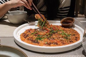 韓式泡菜煎餅  at Soil to Soul 土生花 in Kowloon