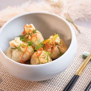 Blessed Tofu Pocket at Soil to Soul 土生花 in Kowloon