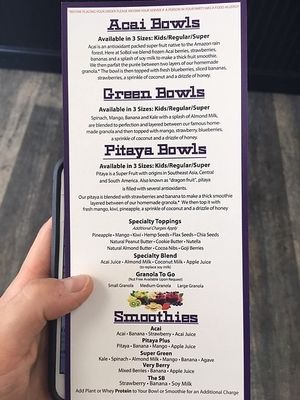 menu back at SoBol in New Hyde Park