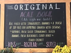 acai bowl at SoBol in New Hyde Park