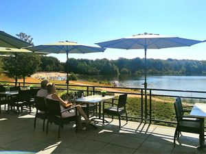 beautiful view from terrace at BØFF in Horst