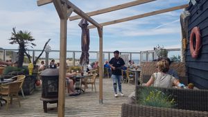 Outside terrace at Aloha Beach in Vrouwenpolder