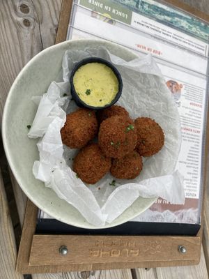 Weedballs (vegan bitterballs)  at Aloha Beach in Vrouwenpolder