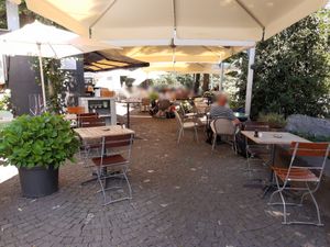 Outdoor seating at park opposite at Ringgenberg in Bern