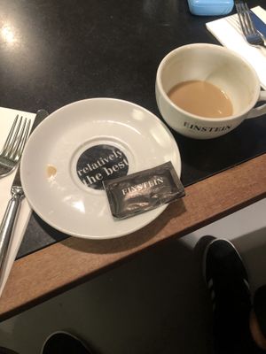 | at Einstein Cafe in Bern