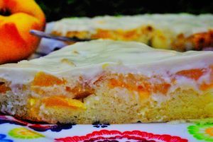 Tarta de melocotón sin gluten  at Patata Lab in Denia