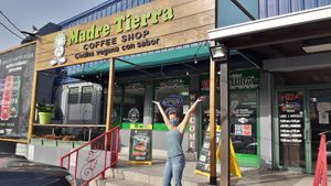 We were happy to arrive :-) at Madre Tierra in Caguas