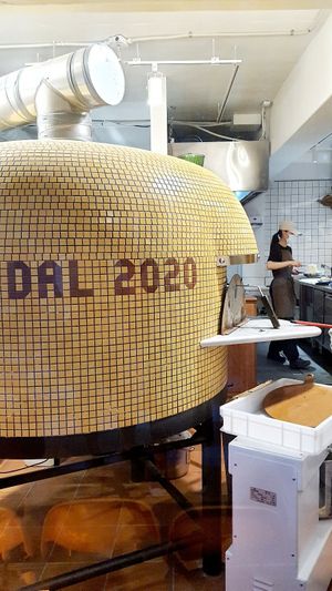 Pizza oven at Pizzaria Marione 마리오네 in Seoul