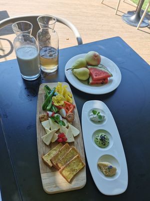 Vegan plate at Restavracija Sunrose 7 in Bohinjska Bistrica