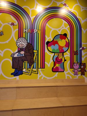 Wall art at Chick Peace 칙피스 - Seongsu in Seoul