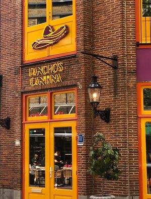 outside at Pancho's Cantina in Zaandam