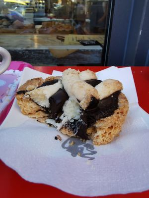 Chocolate cream filled pastry  at I Dolci di Fulvio in Trieste