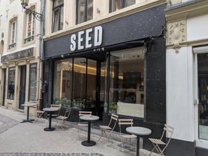 Outside at Seed in Luxembourg City