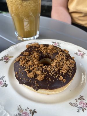 Chocolate doughnut  at Seed in Luxembourg City