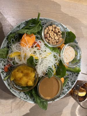 Thai noodle salad- super fresh and tasty!  at Seed in Luxembourg City