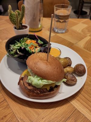 Barbeque burger. at Seed in Luxembourg City