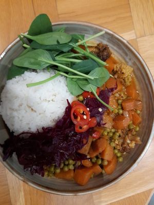 Peanut curry at Seed in Luxembourg City