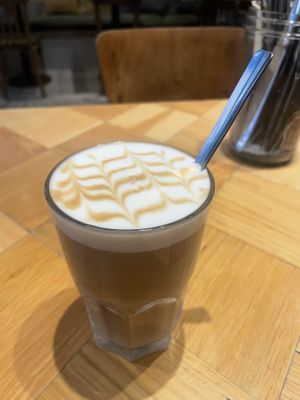 Latte with oat milk   at Seed in Luxembourg City