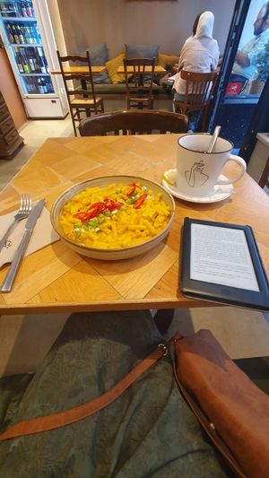 Mac and cheese. With Tea at Seed in Luxembourg City