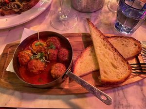 Vegan Meatballs Starter at Lucia in York