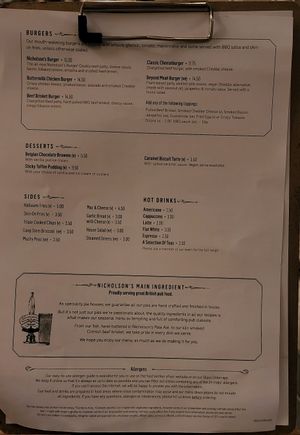 Menu 1/2 on March 25, 2022 at Harkers in York