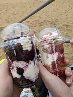 Cake pots at Seaside Patisserie in Margate