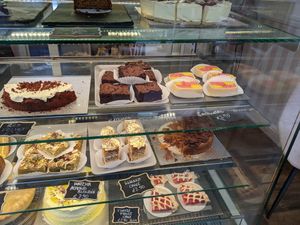 Cake selection at Seaside Patisserie in Margate