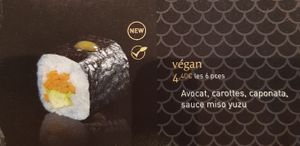 
Vegan Maki (from the menu) at Moma Sushi in Avignon