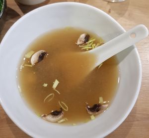 Miso soup at Moma Sushi in Avignon