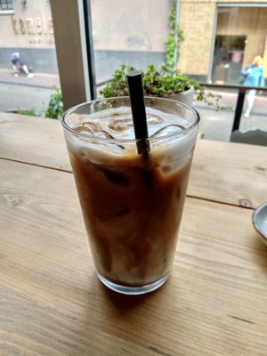 Iced latte at Kushiin in Nijmegen