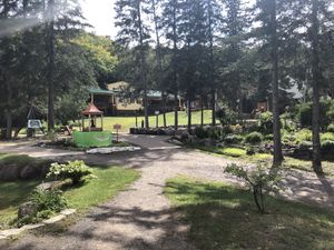 Outside at Sivananda Ashram Yoga Camp in Val-morin
