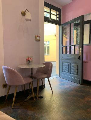 interior at Chloé Cafe in Prague