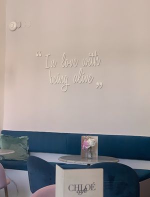 interior at Chloé Cafe in Prague