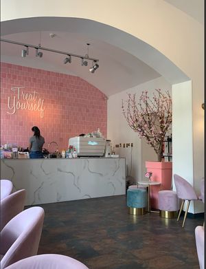 interior at Chloé Cafe in Prague