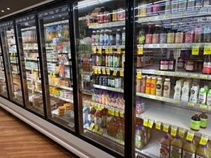 Yoks refrigerated healthy section  at Yoke's Fresh Market in Liberty Lake