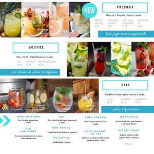 Drinks  at 7A Norte Pizzeria in Antigua