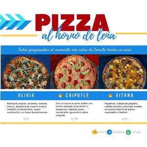 Pizza at 7A Norte Pizzeria in Antigua