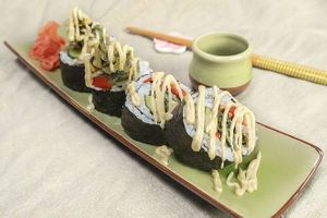 Veggie Soft Shell Crab Rolls 素軟殼蟹卷 at Yummy Station 知味駅 in Kowloon