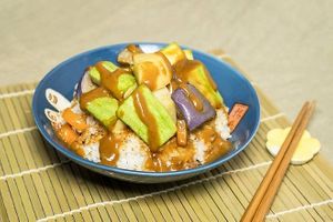 Curry Mixed Baby Green Rice 咖哩雜菜飯 at Yummy Station 知味駅 in Kowloon