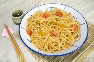 Veggie Spaghetti Bolognese with Basil 鮮茄香草素肉醬意粉 at Yummy Station 知味駅 in Kowloon