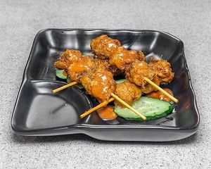 Veggie Satay Chicken Skewers 沙嗲素雞串 at Yummy Station 知味駅 in Kowloon